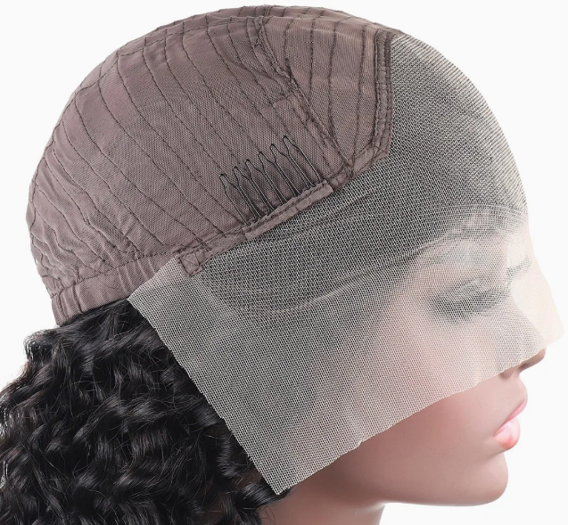 Deep Curly Human Hair - 13*4 Lace Frontal Wig