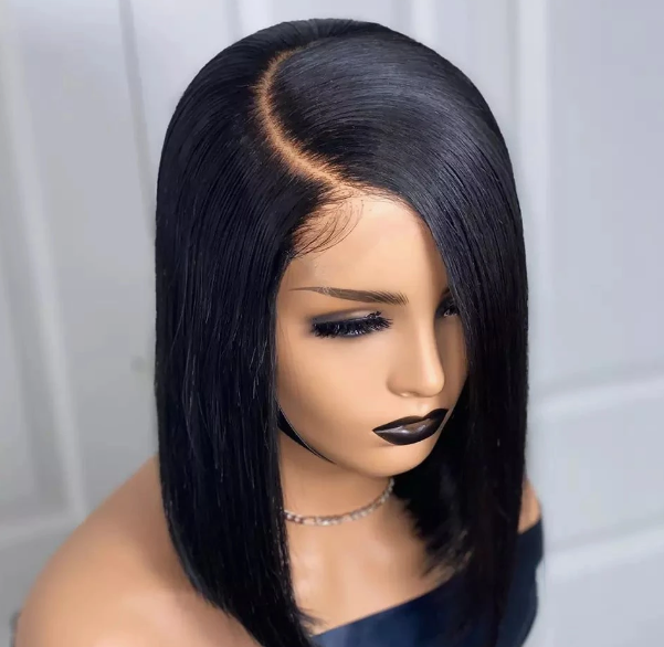 14 Inch Straight Bob Wig - Virgin Wig with Baby Hair