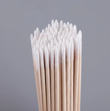 100 Pcs Cotton Tip Wooden Head Manicure Detail Corrector -  10cm