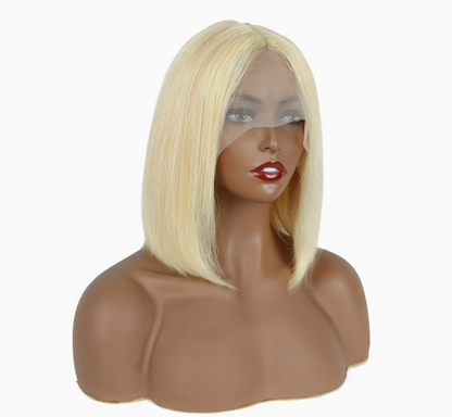 Short Bob Wig - Human Hair Lace Front Peruvian Raw Virgin Hair